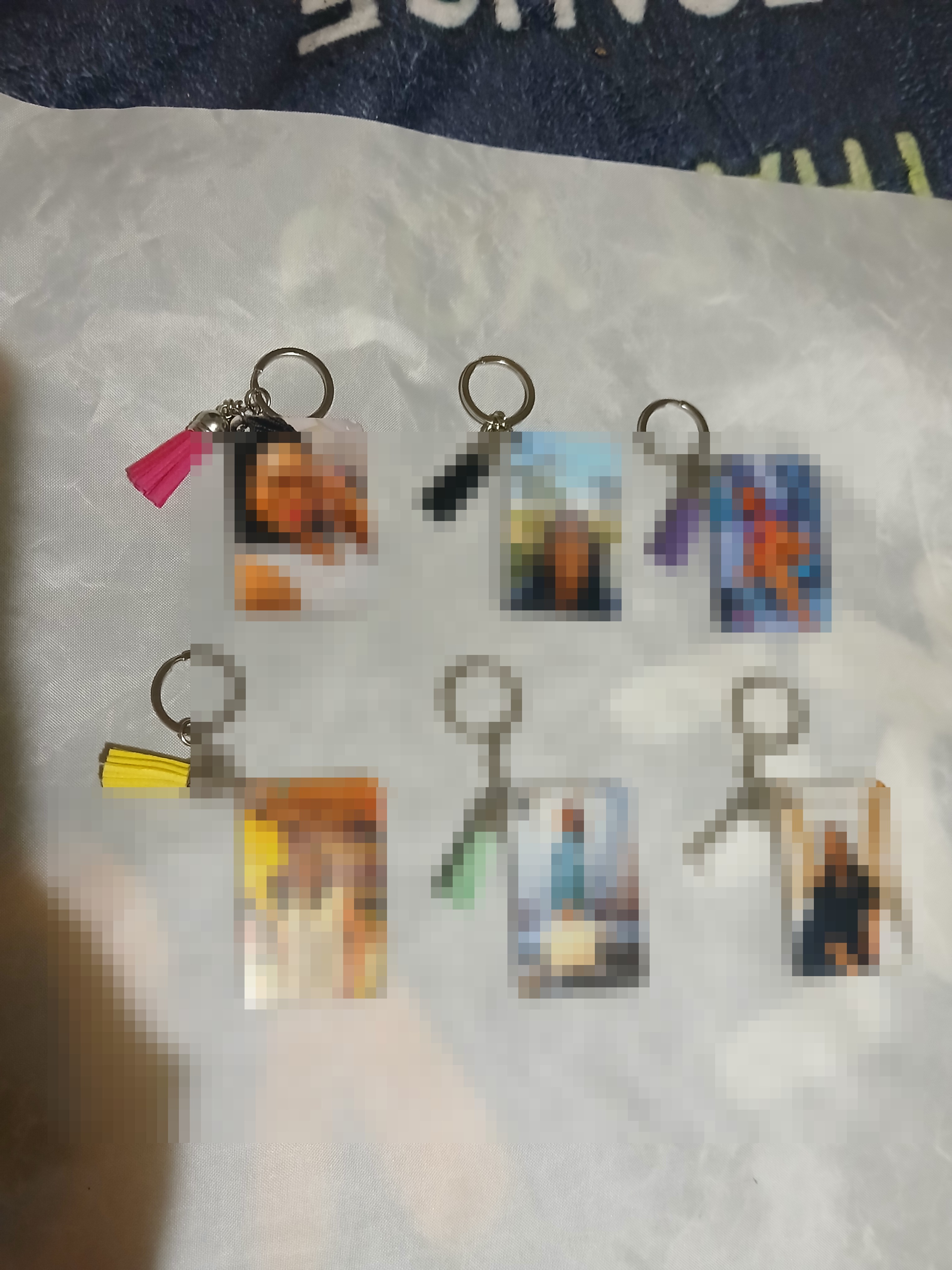 Custom photo keychain examples