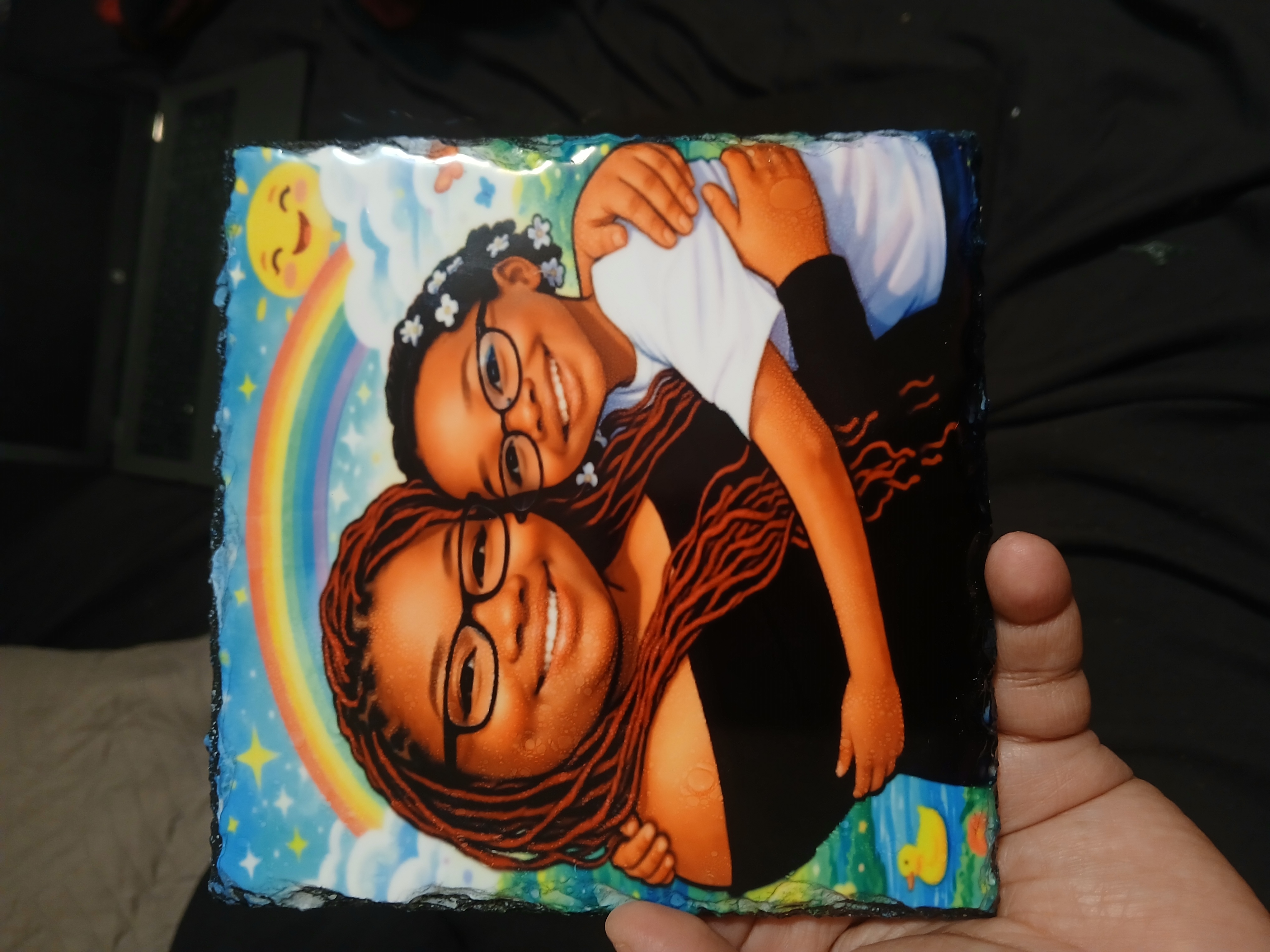 Custom photo slate example