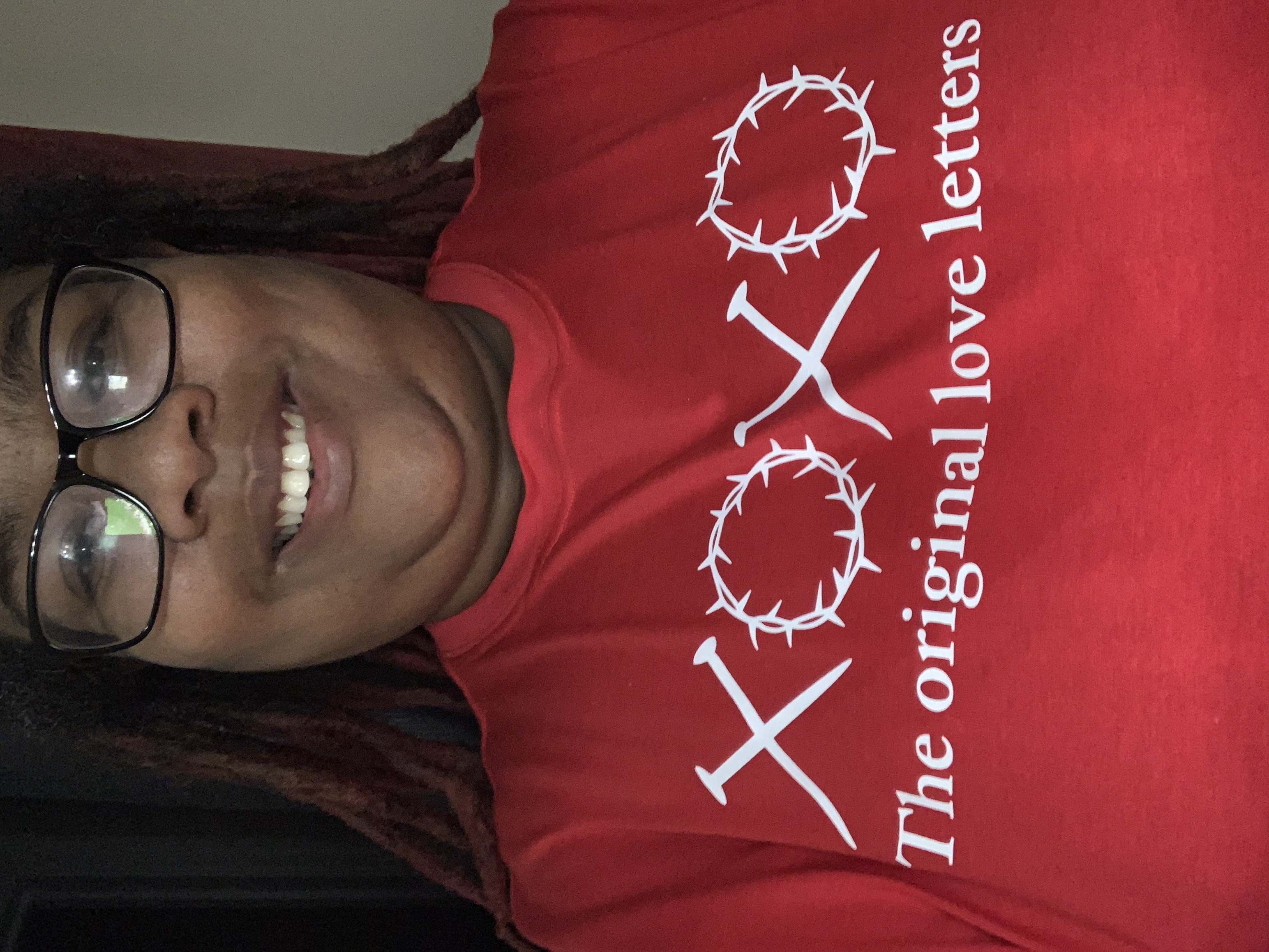 Custom XOXO graphic t-shirt example